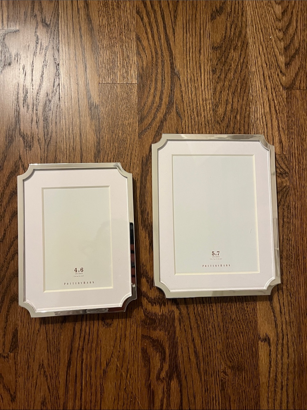 Pottery Barn Polished Silver Picture Frames - Set of 2